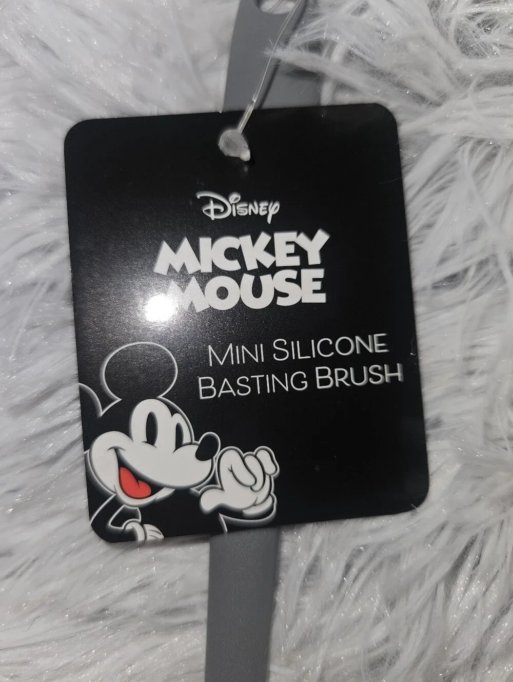 Disney Mickey Mouse Mini Silicone Basting Brush Gray Kitchen Utensil NWT 8.5 in